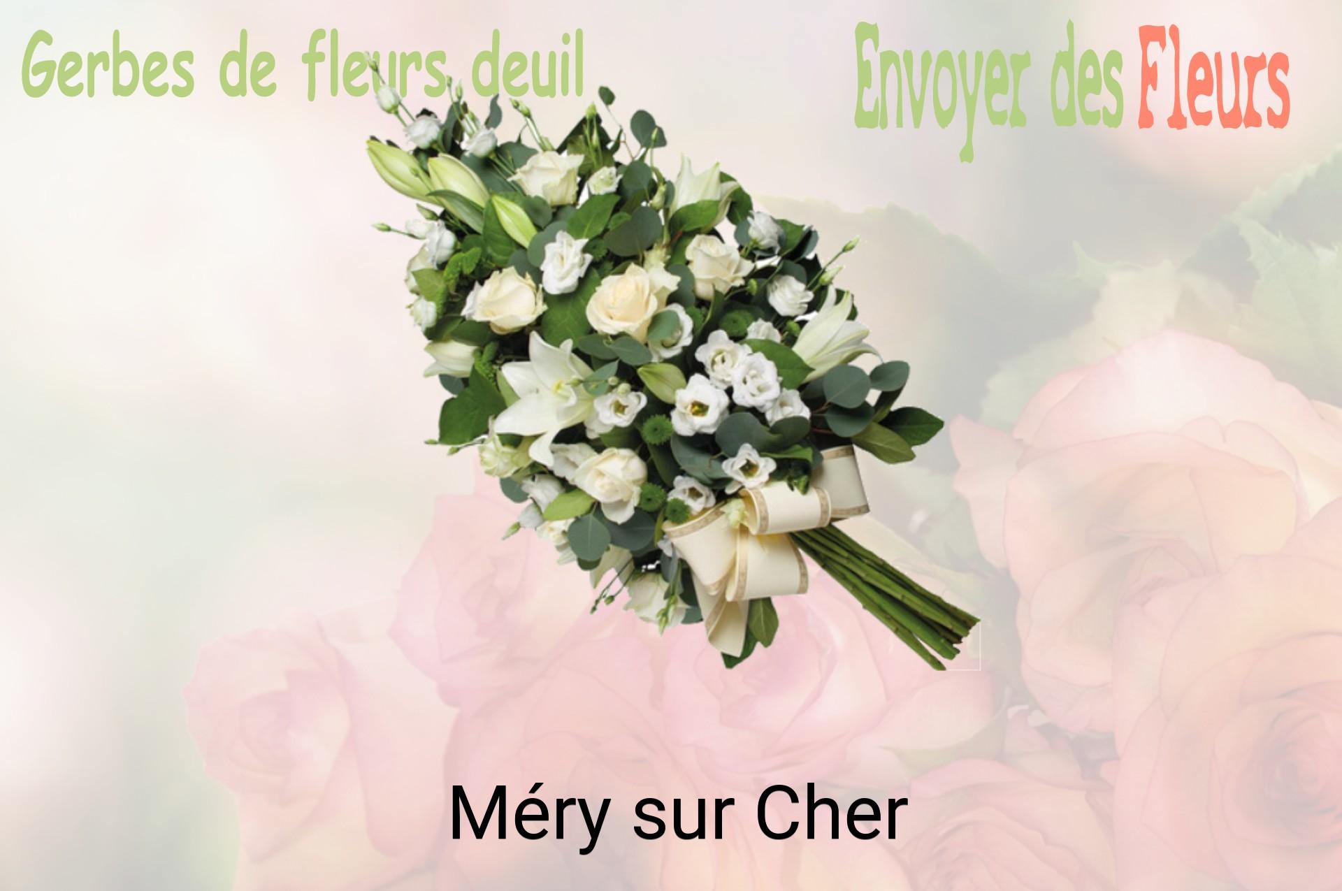 Gerbe de fleurs de deuil livrée à Méry-sur-Cher